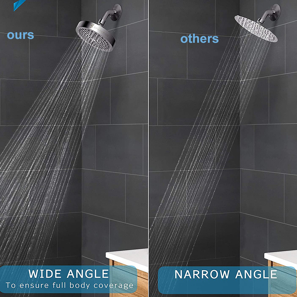 Best Sale Luxurious Modern Chrome Plated Adjustable High Pressure Rain Abs Shower Head