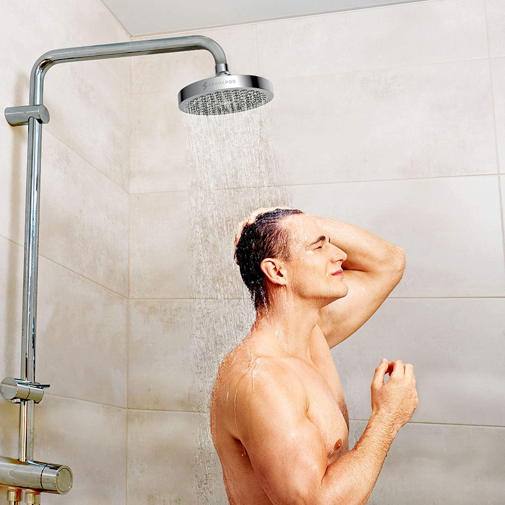 Best Sale Luxurious Modern Chrome Plated Adjustable High Pressure Rain Abs Shower Head