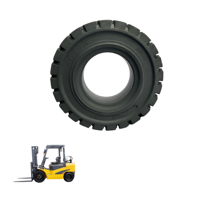 Solid Rubber Tires For Forklift Using Natural Rubber As Material Application For Farms Size 700-12 From Vietnam Manufacturer