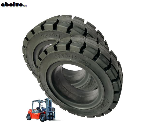 Aboluo solid rubber tires 500-8 28x9-15 700-12 650-10 250-10 forklift parts tire best quality tire made by manufacturers Vietnam