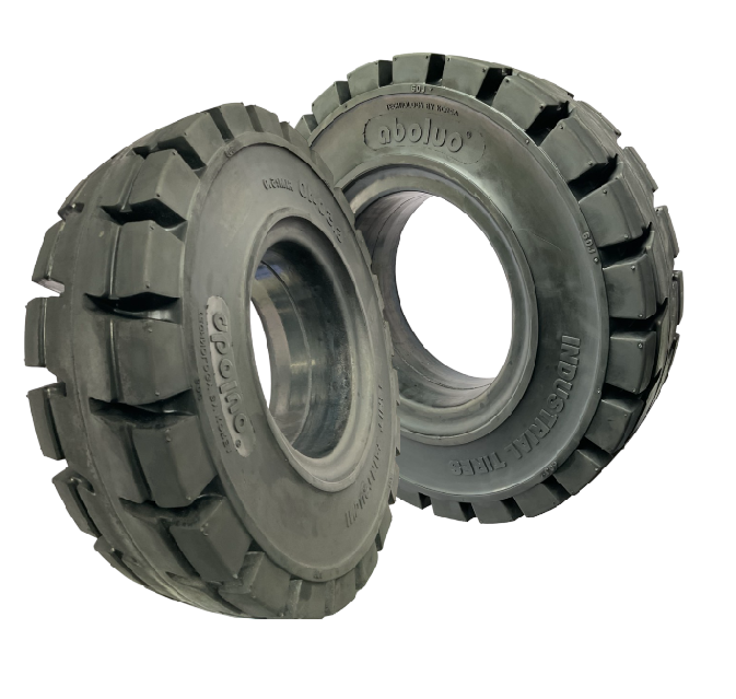 aboluo solid forklift tire 18x7-8 28x9-15 700-12 650-10 250-10 Supper tire Using For Forklift tire manufacturing plant In Vietna