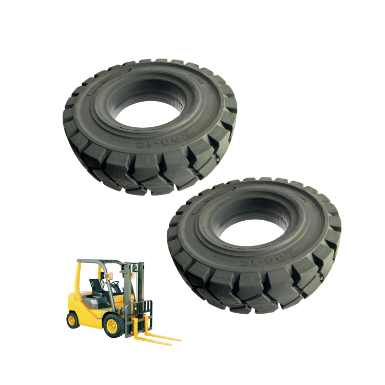 Solid Rubber Tires For Forklift 700-12 With Three-Layer Rubber Structure Using Natural Rubber As Material Application For Farms