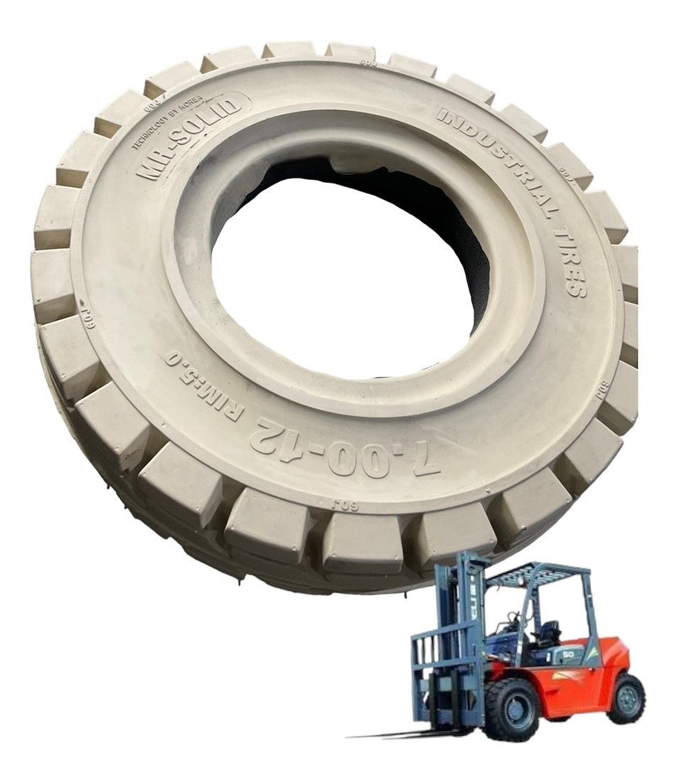 MR-SOLID 7.00-12 NON Solid Tire using For Toyota Heli Clark Forklift Natural Rubber Tire Variety Three-Layer Rubber Structure