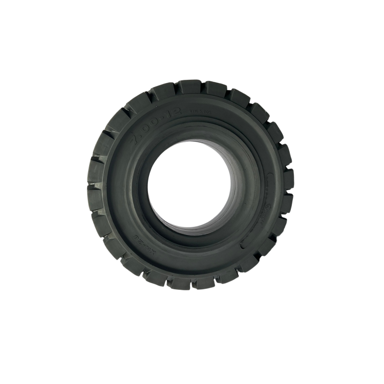 Solid Rubber Tires For Forklift Fast Delivery Using Natural Rubber As Material Application For Manufacturing Plant Size 700-12