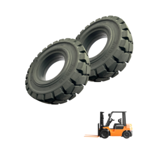 Solid Rubber Tires For Forklift 700-12 With Three-Layer Rubber Structure Using Natural Rubber As Material Application For Farms