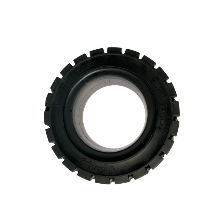 Solid Forklift Tires 28X9-15 Using Natural Rubber As Material Application For Manufacturing Plant Competitive Price