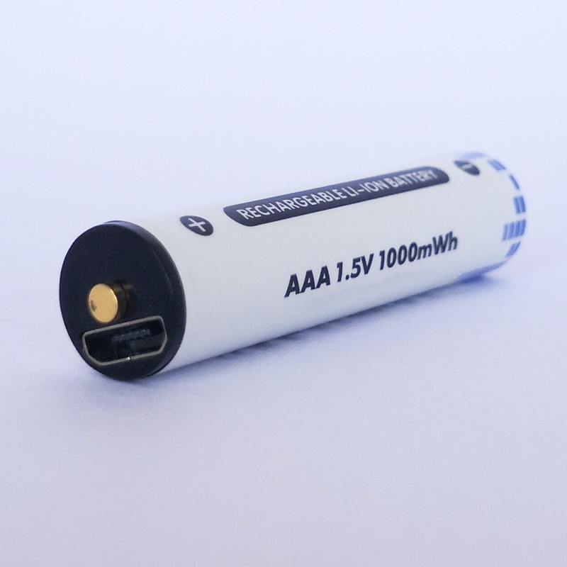 .5v 1000mWh Lithium-Ion Battery triple A New Trends USB Type C Rechargeable Batteries 1for Consumer Electronics