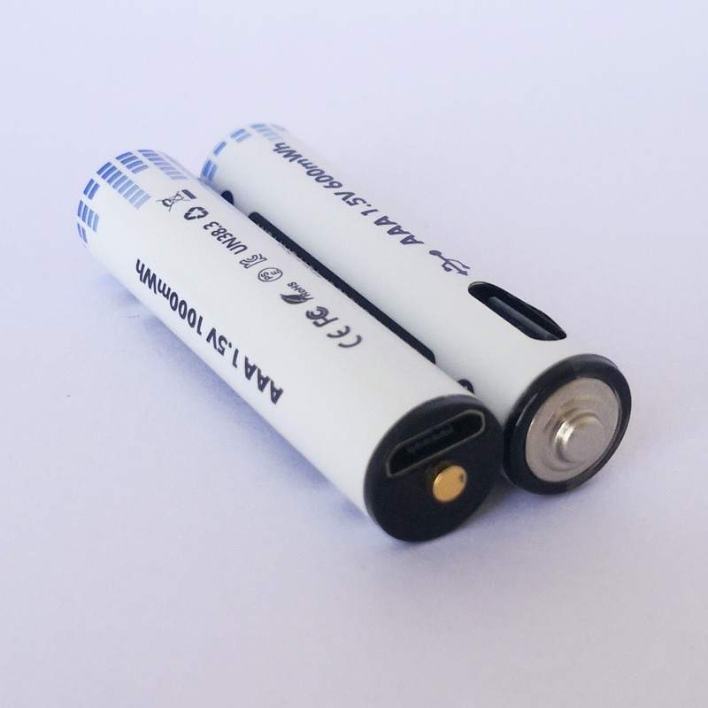 .5v 1000mWh Lithium-Ion Battery triple A New Trends USB Type C Rechargeable Batteries 1for Consumer Electronics