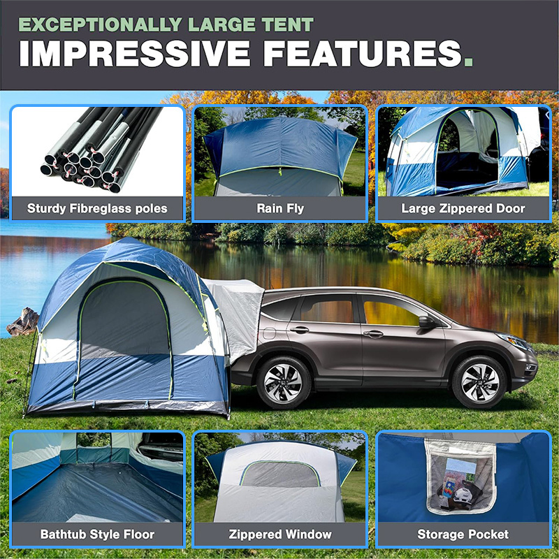 Factory Wholesale SUV Truck Camping Tent Universal Fits All SUVs Outdoor Car Tailgate Shade Awning Pop Up Tents