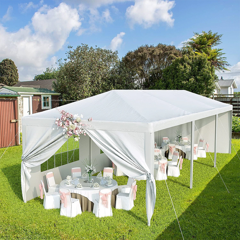 10x30 Party Tent Heavy Duty Event Booths Waterproof Wedding Patio Gazebo Outdoor Carport Canopy Shade Side 8 Removable Walls