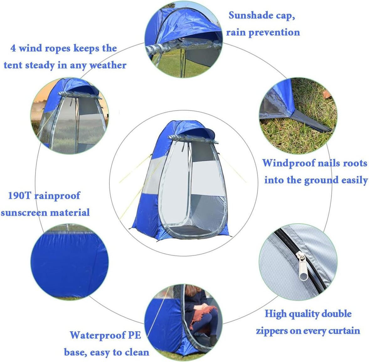 Wholesale Sports Events Tent Weather Proof Pop Up Pod Soccer Tents Portable Rain Tent Camping Sun Shelter for Camping Fishing