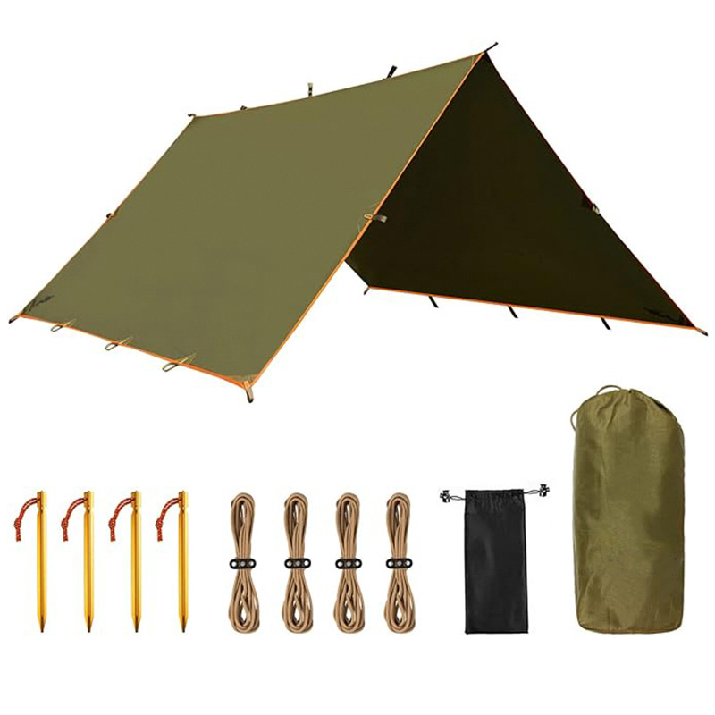 Outoodr Camping Tent Tarps Waterproof UV-Resistant Awning Foldable Retractable Camo Sunshade Tarpaulin Outfitters Hammock Tarp