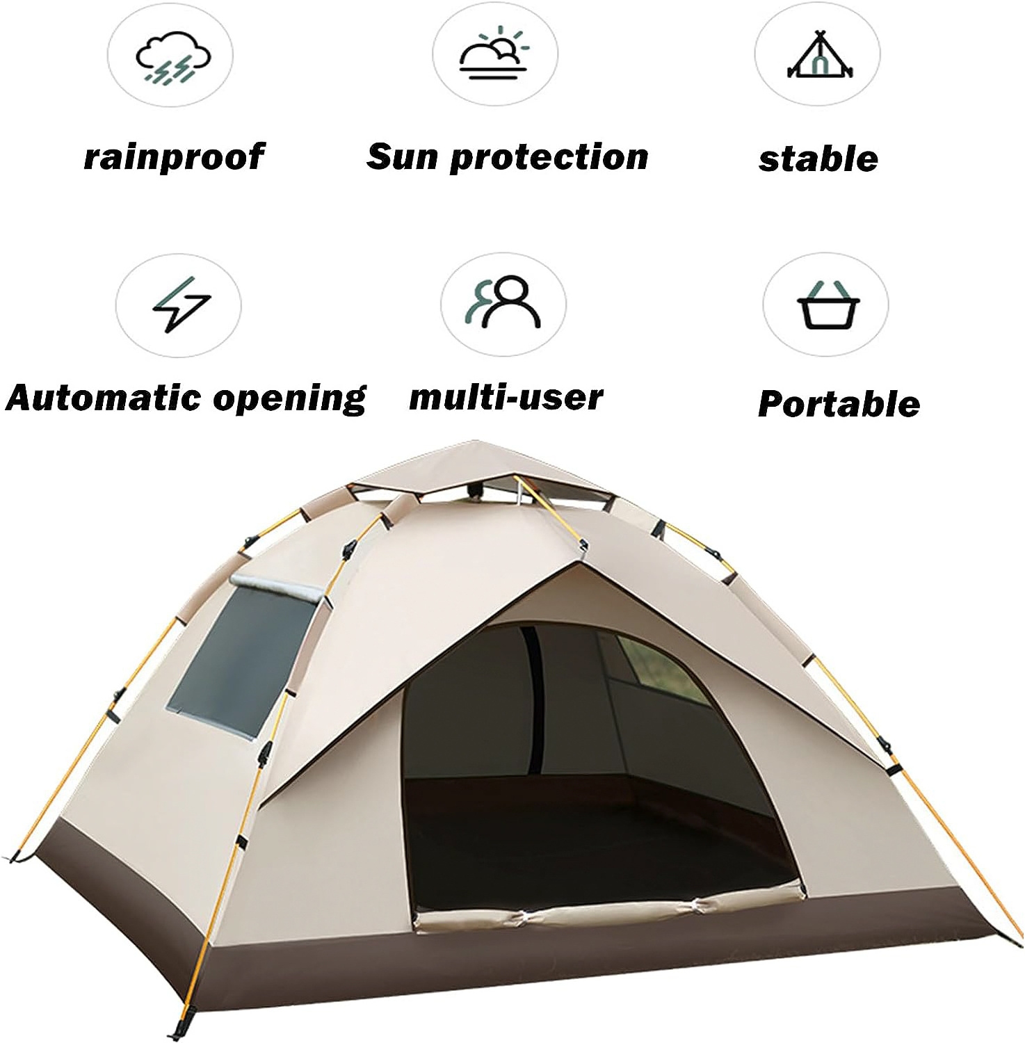 Wholesale Camping Tent Custom Outdoor Wedding Inflatable Waterproof House Oxford Canvas Camping Tents for Picnic,Hiking