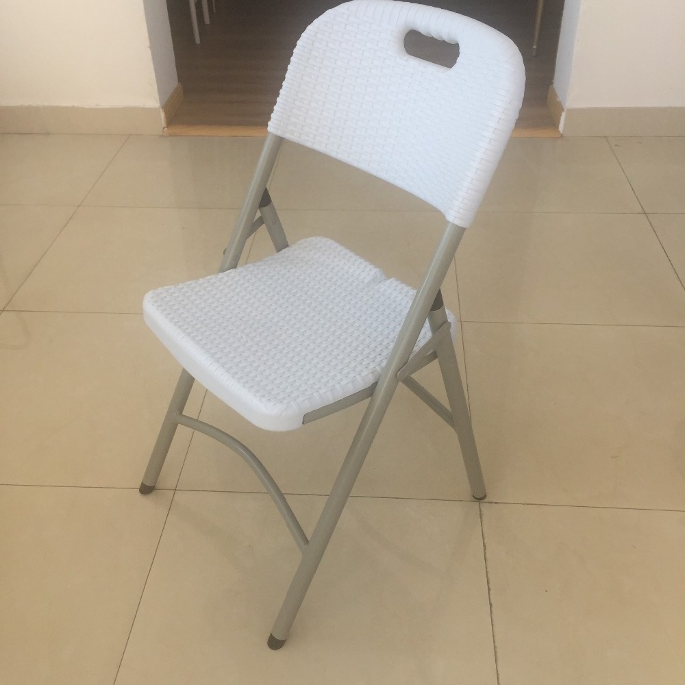 factory direct high quality heavy duty blow molded folding chair