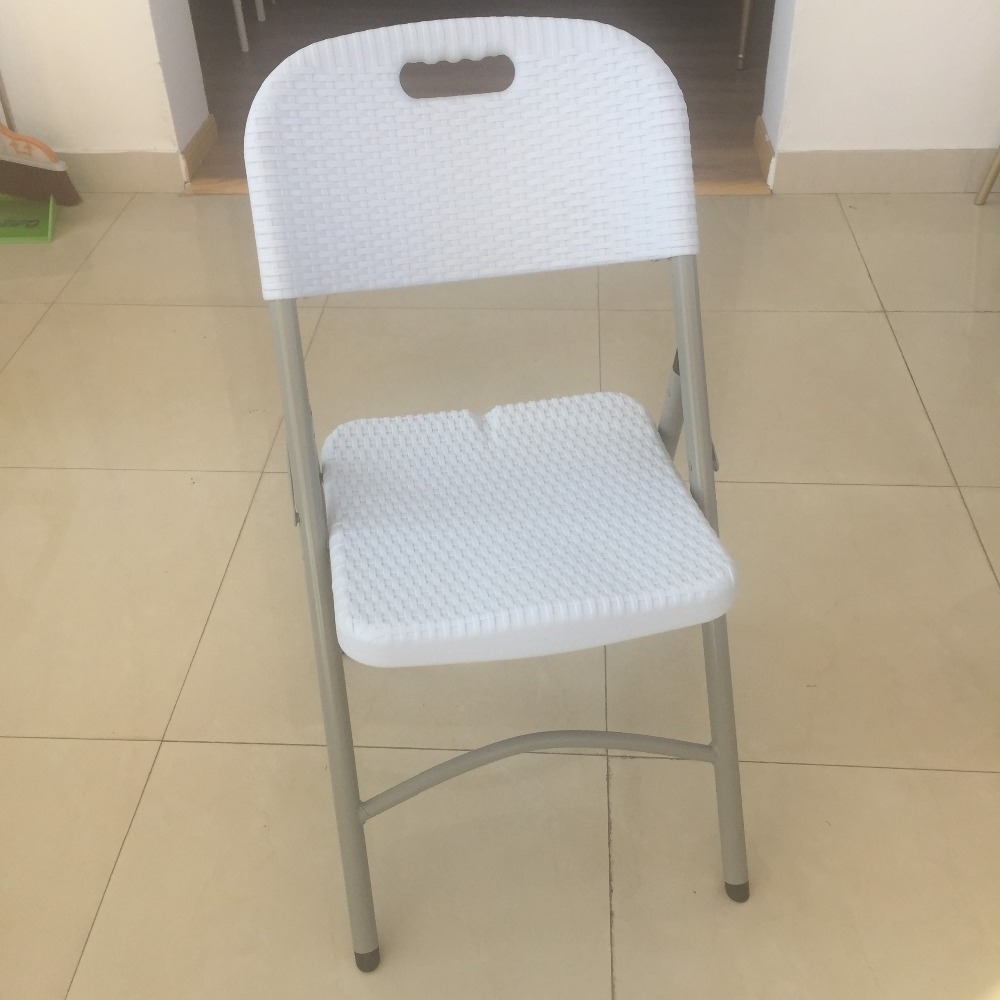 factory direct high quality heavy duty blow molded folding chair