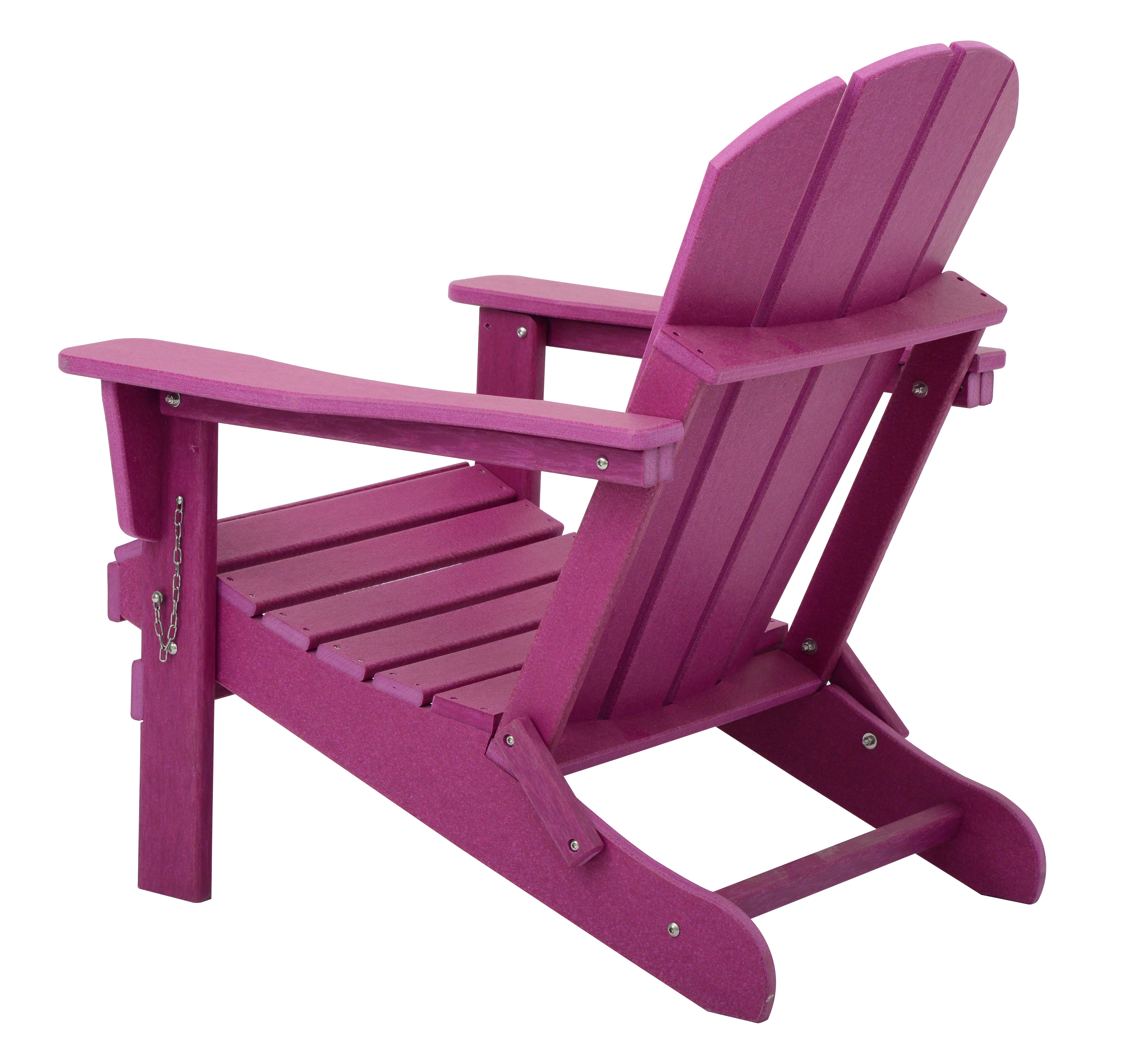 Outdoor Furniture Modern Design HDPE  folding Adirondack Chair Manufacturer For Sales