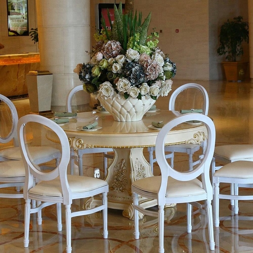 hot Sale Wedding Rental White Clear Back Louis Chair