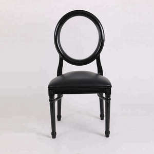 new design hot sale black acrylic louis dining chair