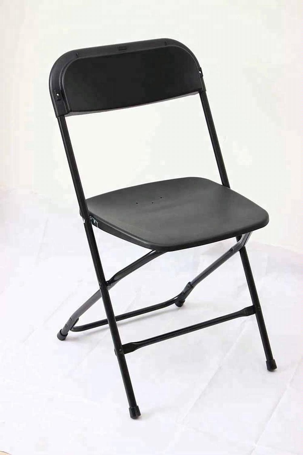 factory direct used black plastic folding chair and tables