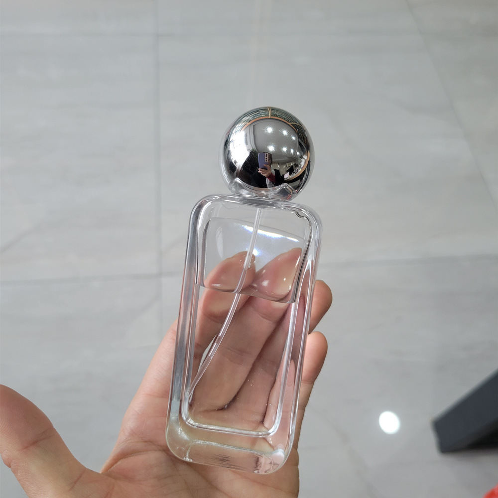 50ml Square Shape Perfume Bottle With High Quality / Empty Perfume Spray Bottles with Ball