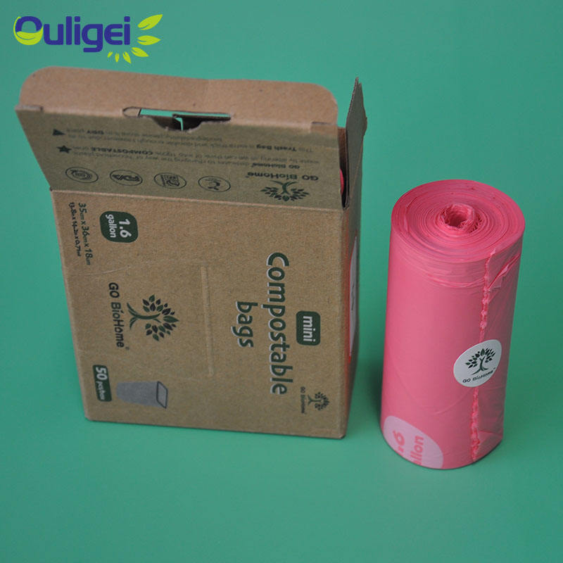 Wholesale Compostable Garbage Bag Cornstarch Degradable Plastic Trash Roll Bags Biodegradable Poly Bolsa De Basura Dustbin Bags