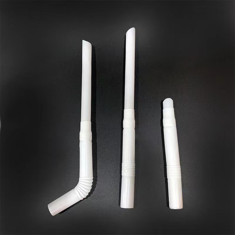 Paper straws individually wrapped drinking straw Custom white flexible paper disposable paper wrap milk straws