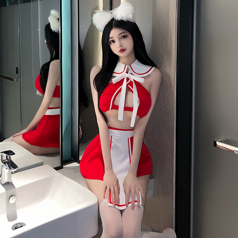 Japanese Sexy Girl Cosplay Maid Costume Nightclub Party Sexy Sailor Maid Uniform Exotic Role Play Maid Dress Sexy Lingerie