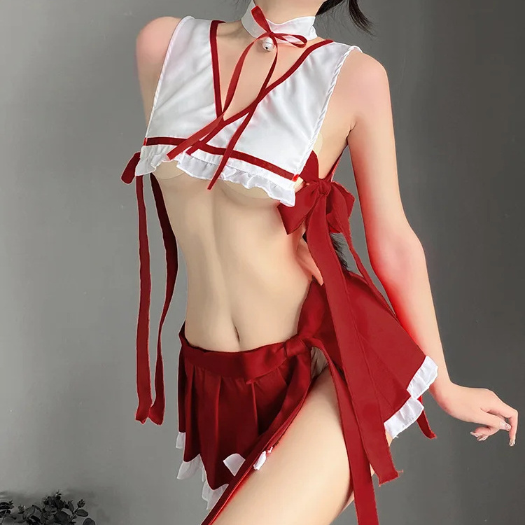 Christmas Sexy Lingerie Ancient Student Uniform Set Japanese Charming Three Point Erotic Lingerie Cosplay Halloween Costume