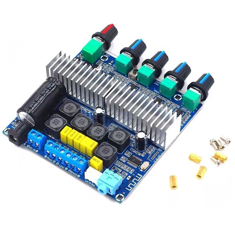 New 2*50W+100W TPA3116 5.0 HIFI Power Subwoofer Amplifier Board 2.1 Channel TPA3116D2 Audio Stereo equalizer Amp