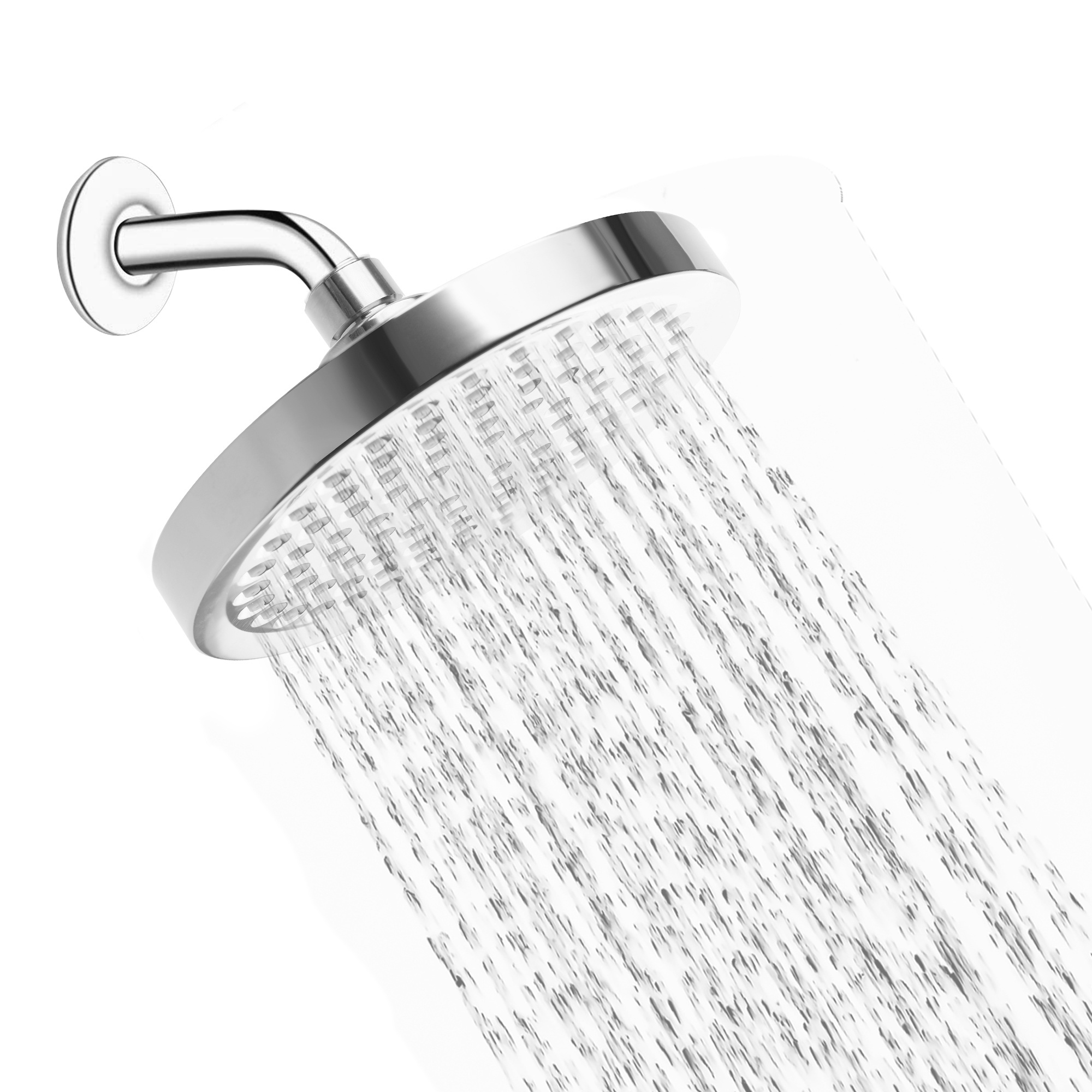 6 inch big rainfall high pressure full chrome luxury waterfall shower head Massage wall mount