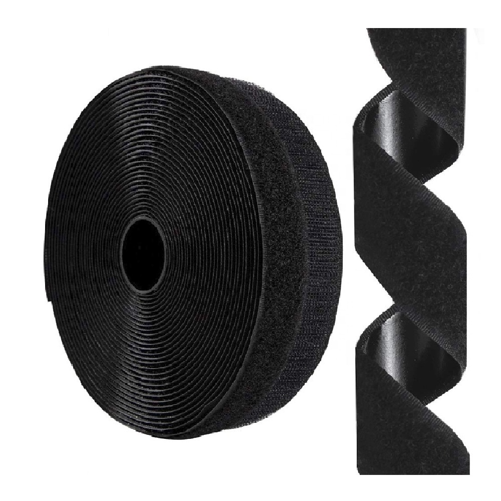 100% Nylon Tape Strips Strap Fastener Cable Tie Self Logo Roll Fasteners Adhesive Hook And Loop