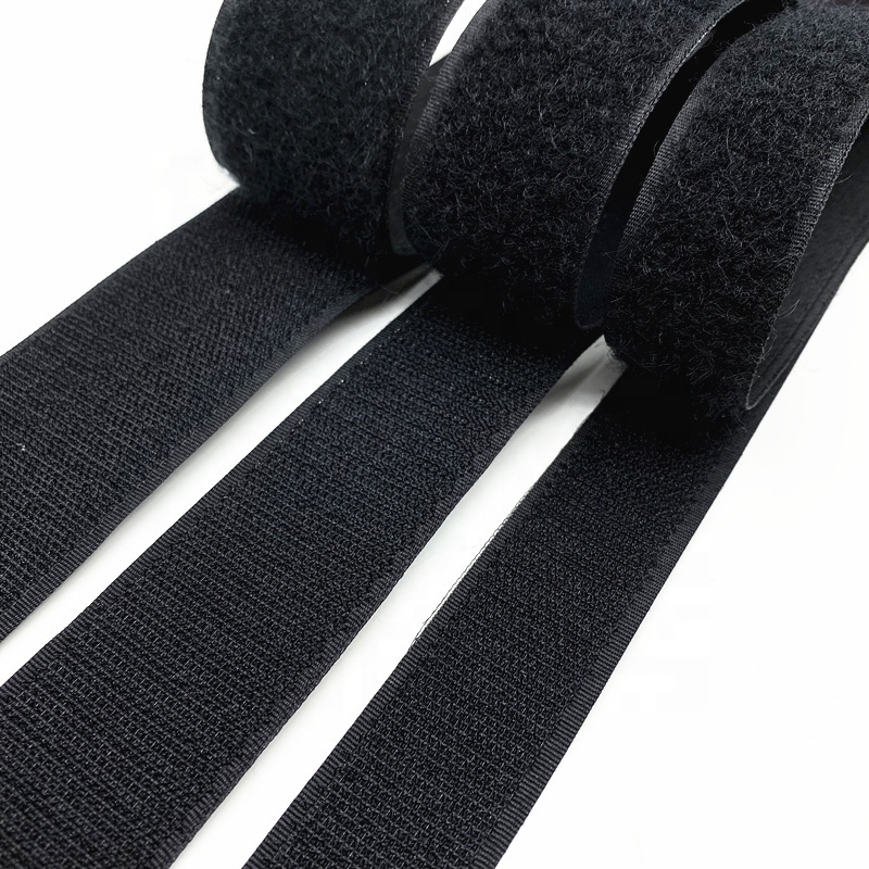 100% Nylon Tape Strips Strap Fastener Cable Tie Self Logo Roll Fasteners Adhesive Hook And Loop