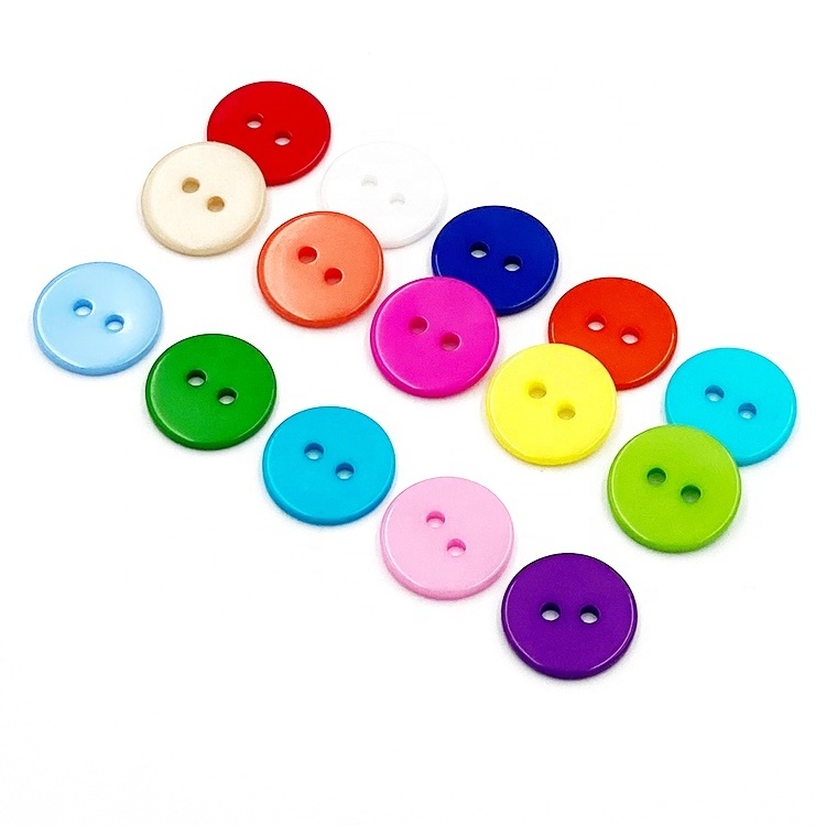 DIY Craft Novelty Round 2 holes Plastic Resin Sewing kids Button for Crafts