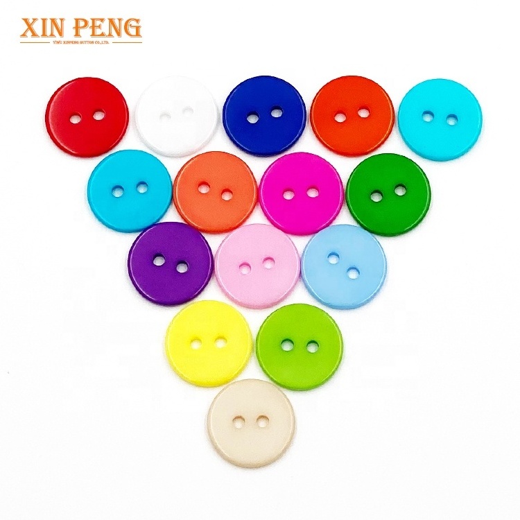 DIY Craft Novelty Round 2 holes Plastic Resin Sewing kids Button for Crafts