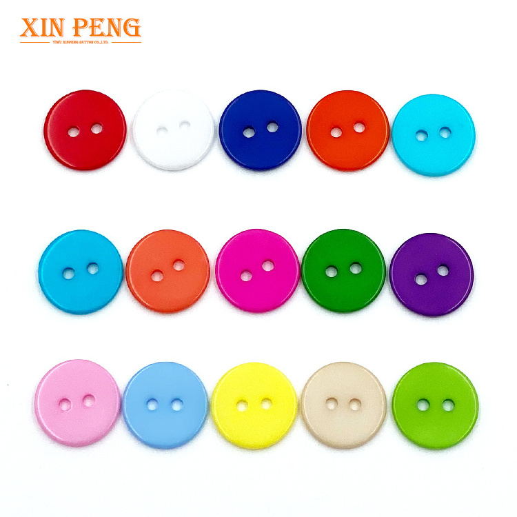 DIY Craft Novelty Round 2 holes Plastic Resin Sewing kids Button for Crafts