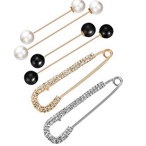 Brooches Fashion Jewelry Luxury Rhinestone Custom Brooches Large Safety Pin For Women