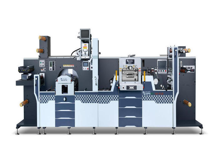 MDC-360-PLUS one color flexo printing high speed flatbed  die cutting machine with slitting machine and sheeter