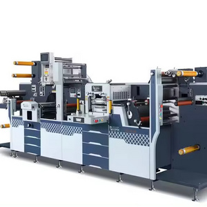 MDC-360-PLUS one color flexo printing high speed flatbed  die cutting machine with slitting machine and sheeter