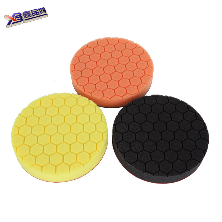 Car polishing pad Manufacturer supply custom label 3inch 5inch 6inch car care detailing buffing pad foam polishing pads