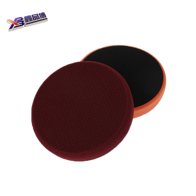 162mm high quality black small checkered foam polished sponge mat car care