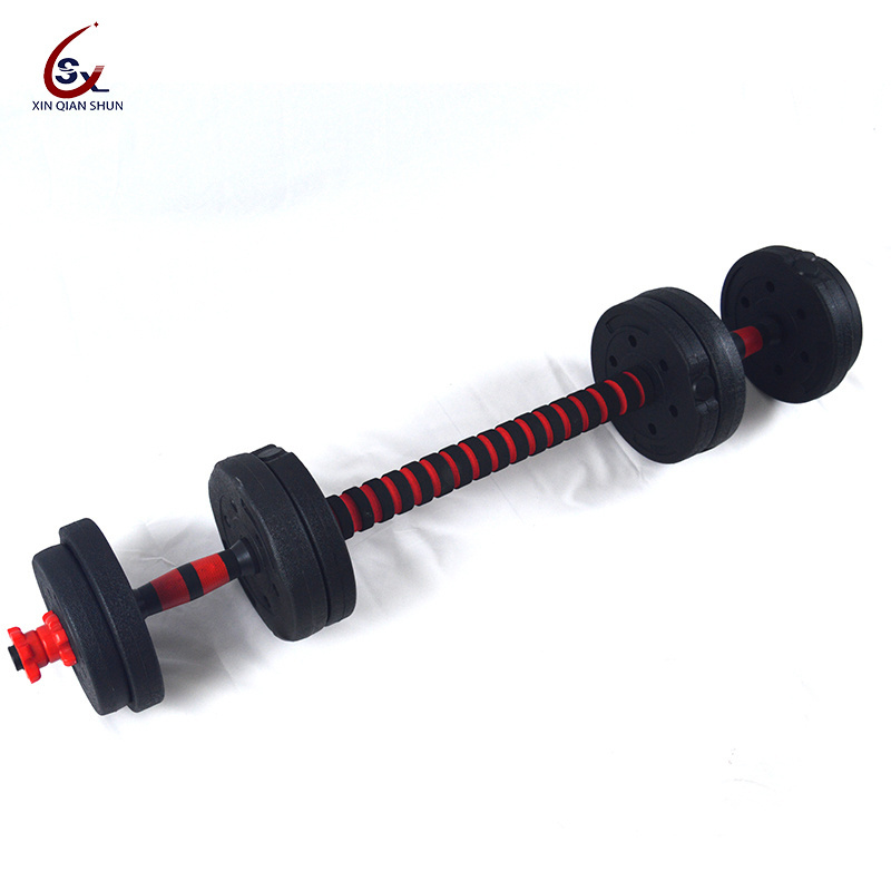 2023 Cheap high quality long bar dumbbells 40kg cement dumbbells set hammer strength dumbbell