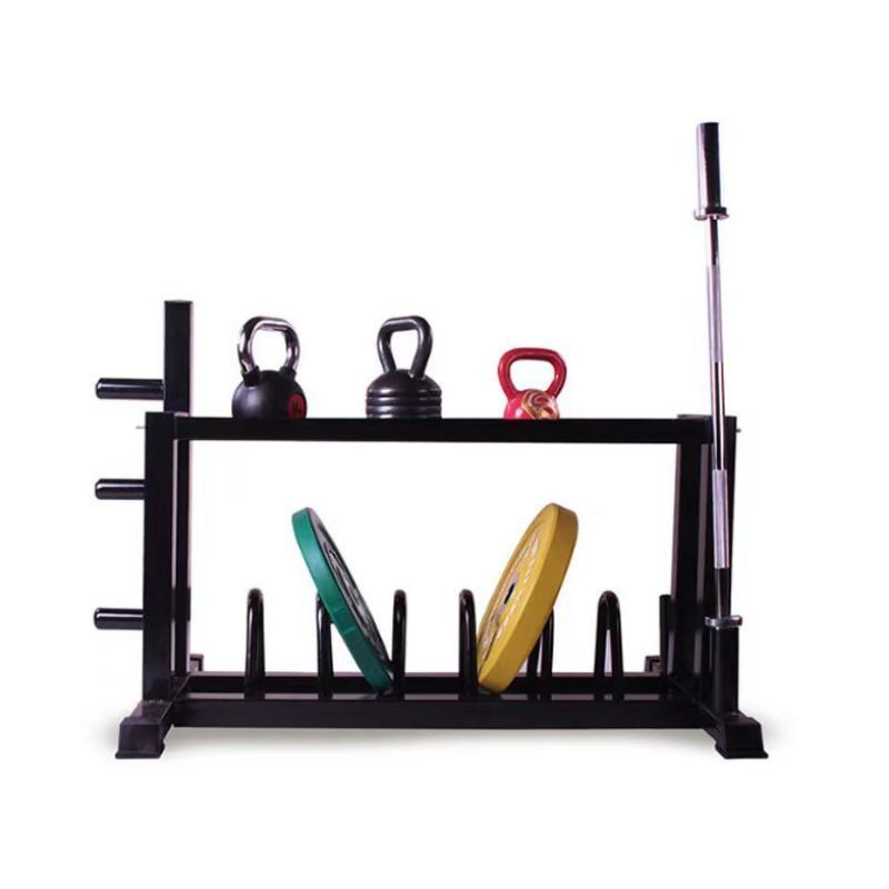 Professional Gym Multifunctional Storage Kettlebell Rack Barbell Plate Rack