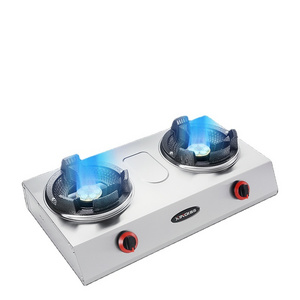 Direct manufacturer suitable for N.G.or LPG cooking table top gas stove two burner gas hob