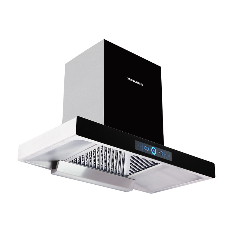 Stainless range hood double motors with CE super strong suction international version side kitchen range hood