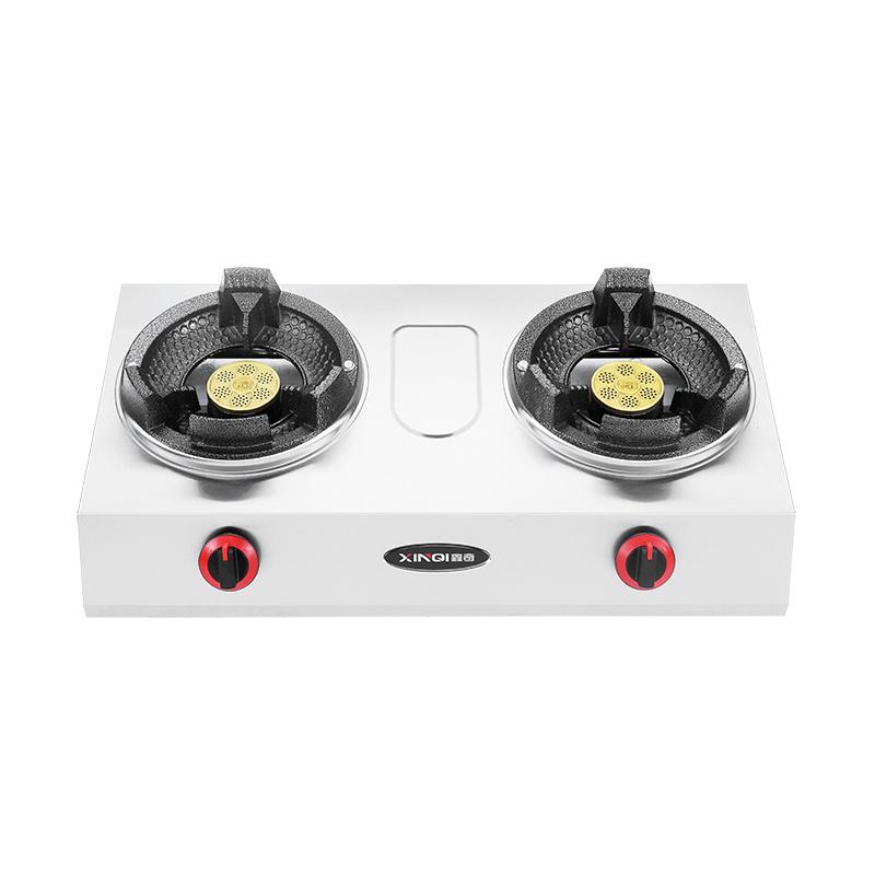 Direct manufacturer suitable for N.G.or LPG cooking table top gas stove two burner gas hob