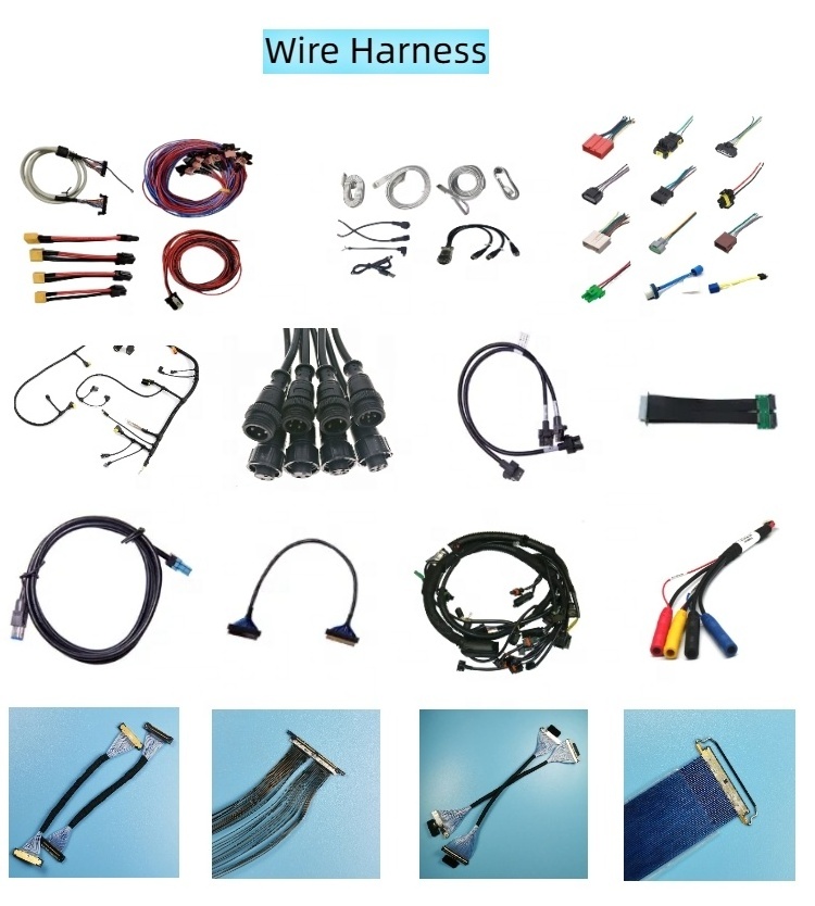 Wires Cables Cable Assemblies Other Micro Coaxial Electronic LVDS LED Auto Automotive OEM ODM Custom Wiring harness