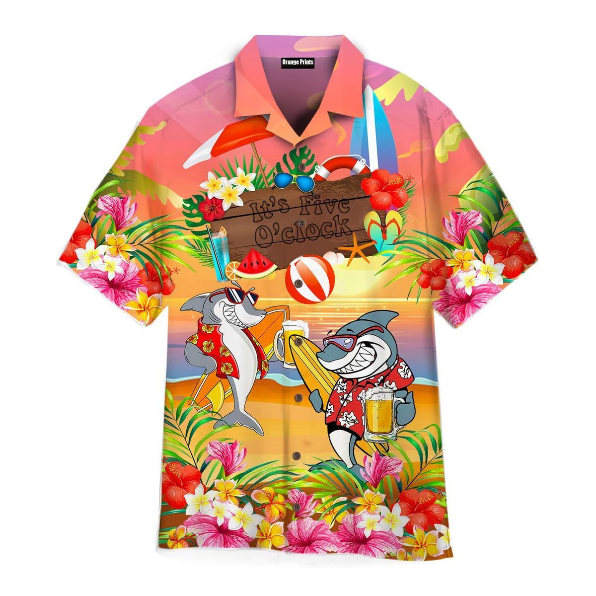 Customise Designed Hawaiian Shirt With Parrot Pattern Dropshipping Comfortable Breathable Clothing Casual Summer Haloha Shirt