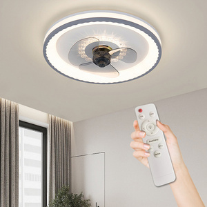 New Design Bedroom Electric Decorative Fandelier Remote Control Chandelier Modern Led Ceiling Fan With Light