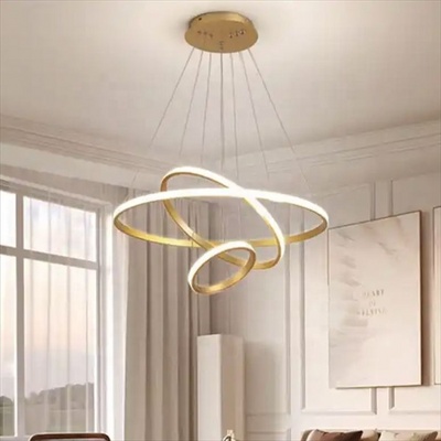 Luxury Modern Chandelier Ring Indoor Living Room Hanging Lighting For Hotel Bedroom Pendant Lights Chandeliers