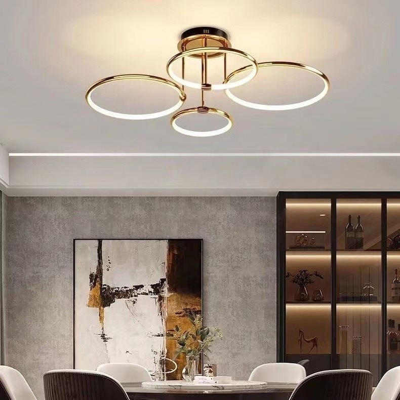 Modern Surface Mounted Pop Ceil Lamp Fixtures Lighting Home Led Chandelier Ceiling Light For Living Room Bedroom